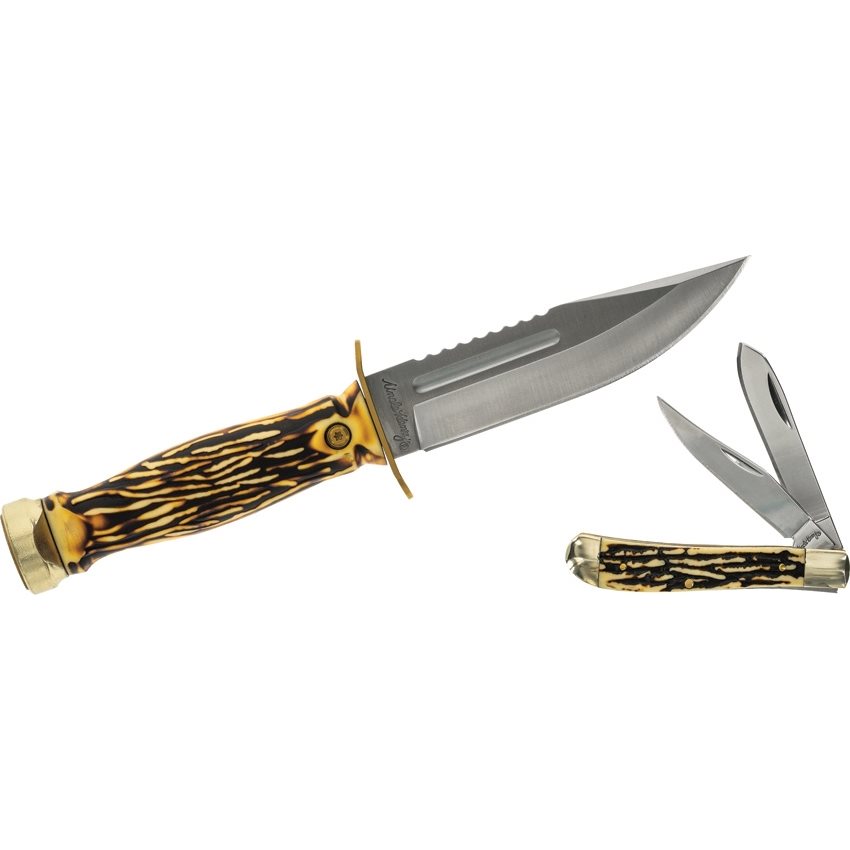 SCHRADE Set nůž zavírací + nůž s pevnou čepelí SKINNER