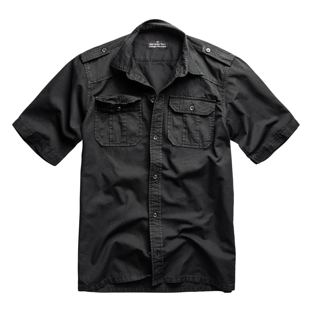 SURPLUS Košile M65 BASIC s krátkým rukávem ČERNÁ Barva: Černá, Velikost: L