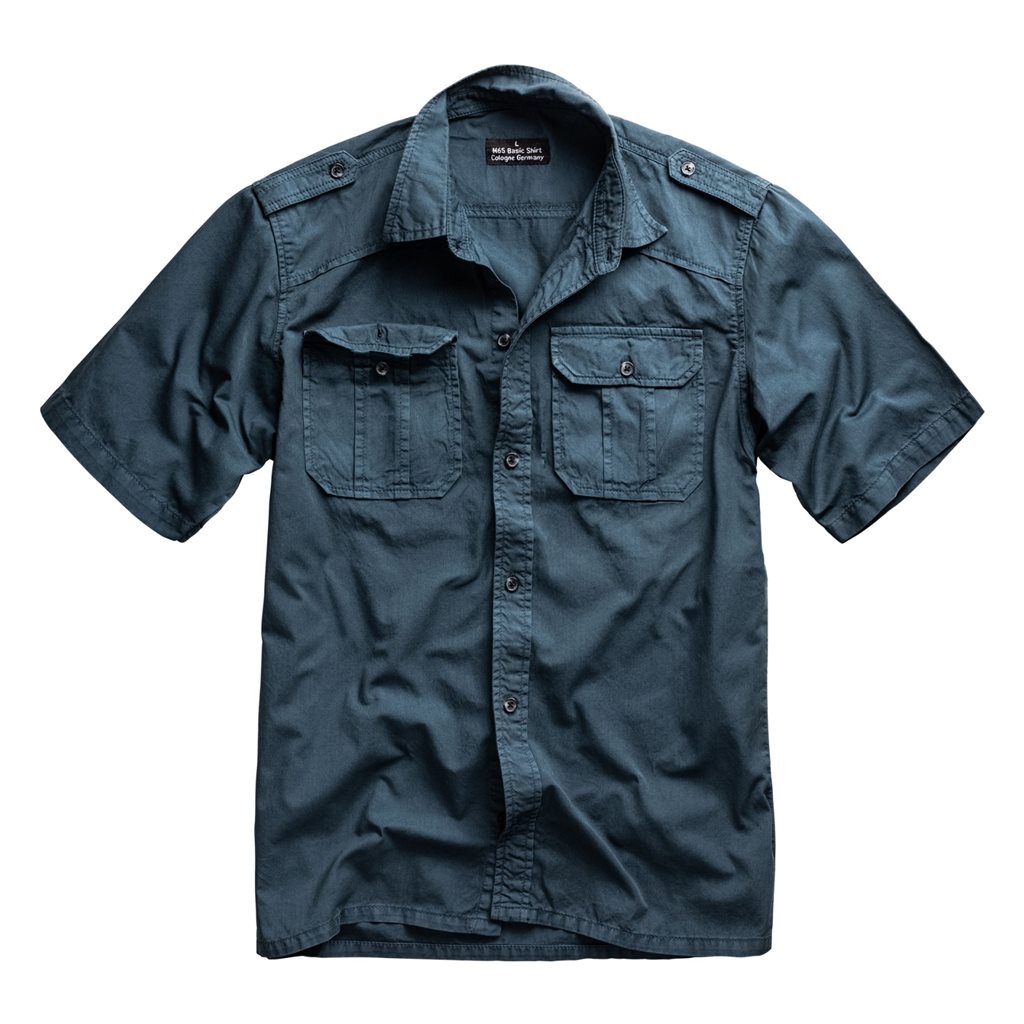 SURPLUS Košile M65 BASIC s krátkým rukávem MODRÁ Barva: Modrá, Velikost: L