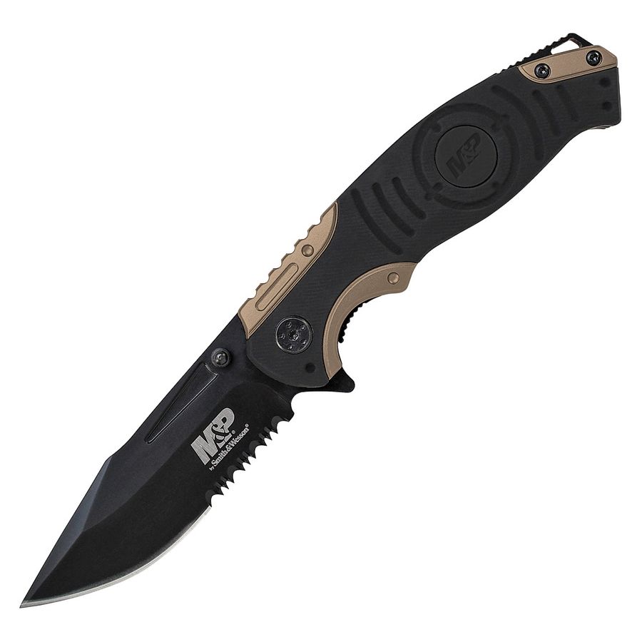Smith & Wesson® Nůž zavírací MILITARY POLICE kombinované ostří Barva: Černá