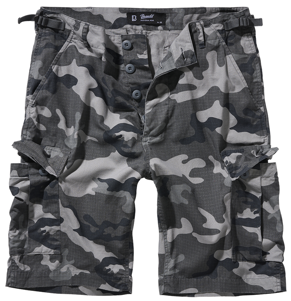 Kraťasy Brandit BDU Ripstop Shorts šedá kamufláž Barva: grey camo, Velikost: 3XL