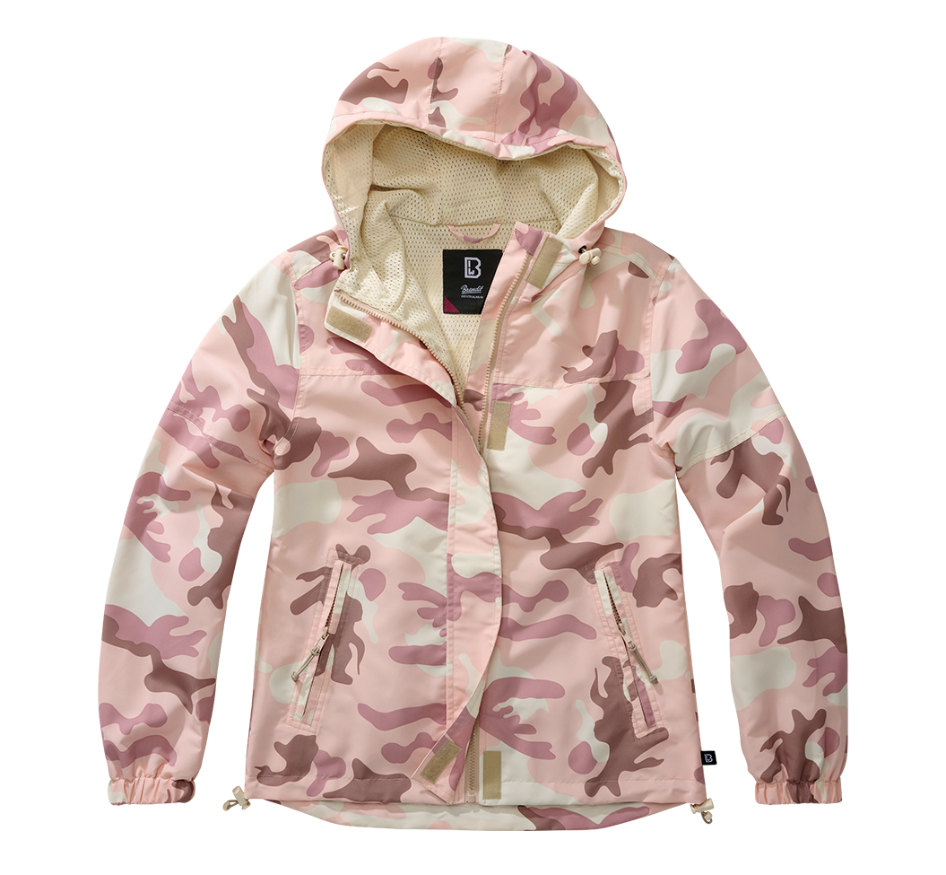 Bunda letní dámská Brandit Summer Windbreaker růžová kamufláž Barva: candy camo, Velikost: 3XL