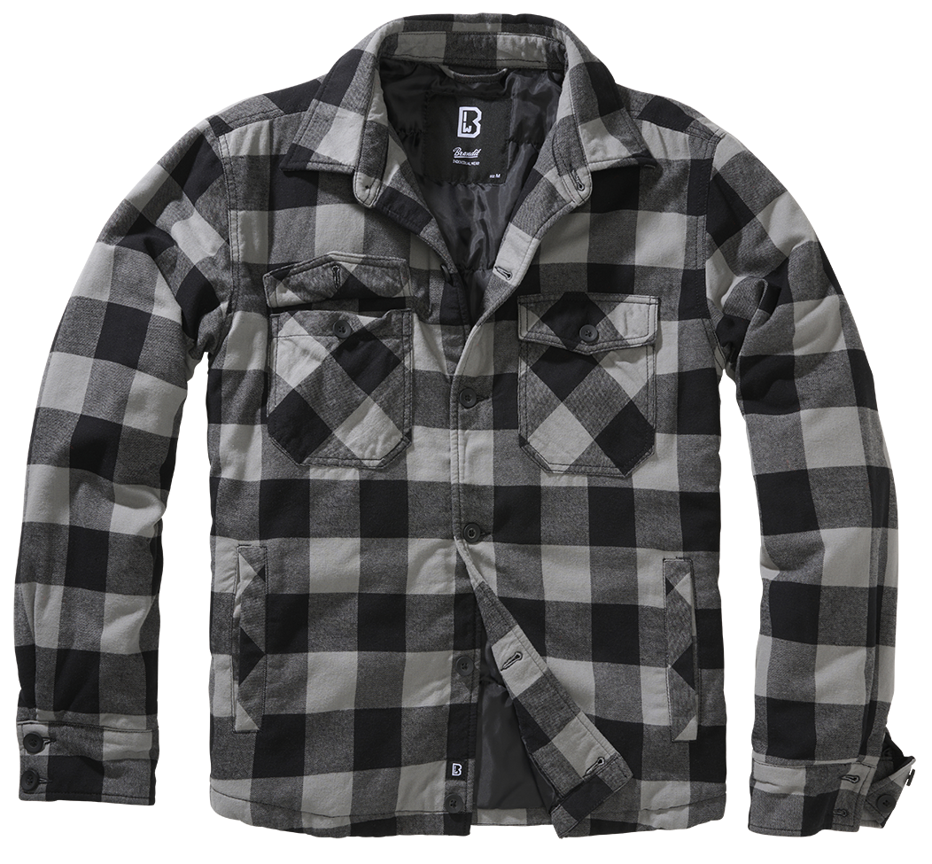 Bunda Brandit Lumber jacket černá/světle šedá Barva: black+charcoal, Velikost: 7XL