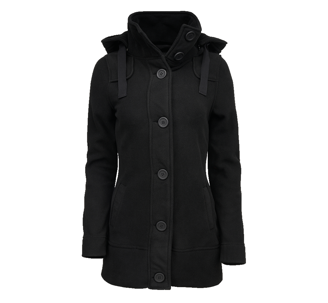 Dámský fleecový kabát Brandit Square černý Barva: BLACK, Velikost: 3XL