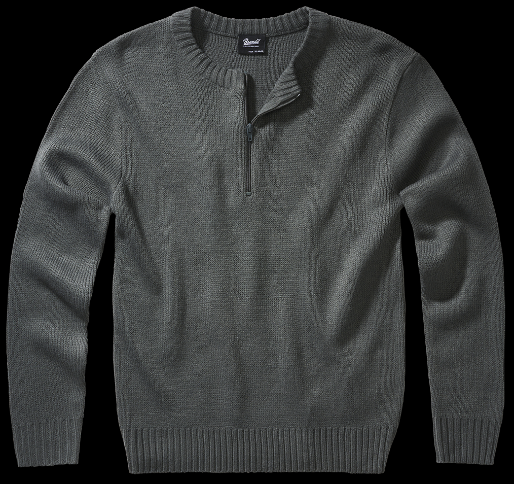 Svetr Brandit Armee Pullover anthracite - Akce Barva: anthracite, Velikost: L