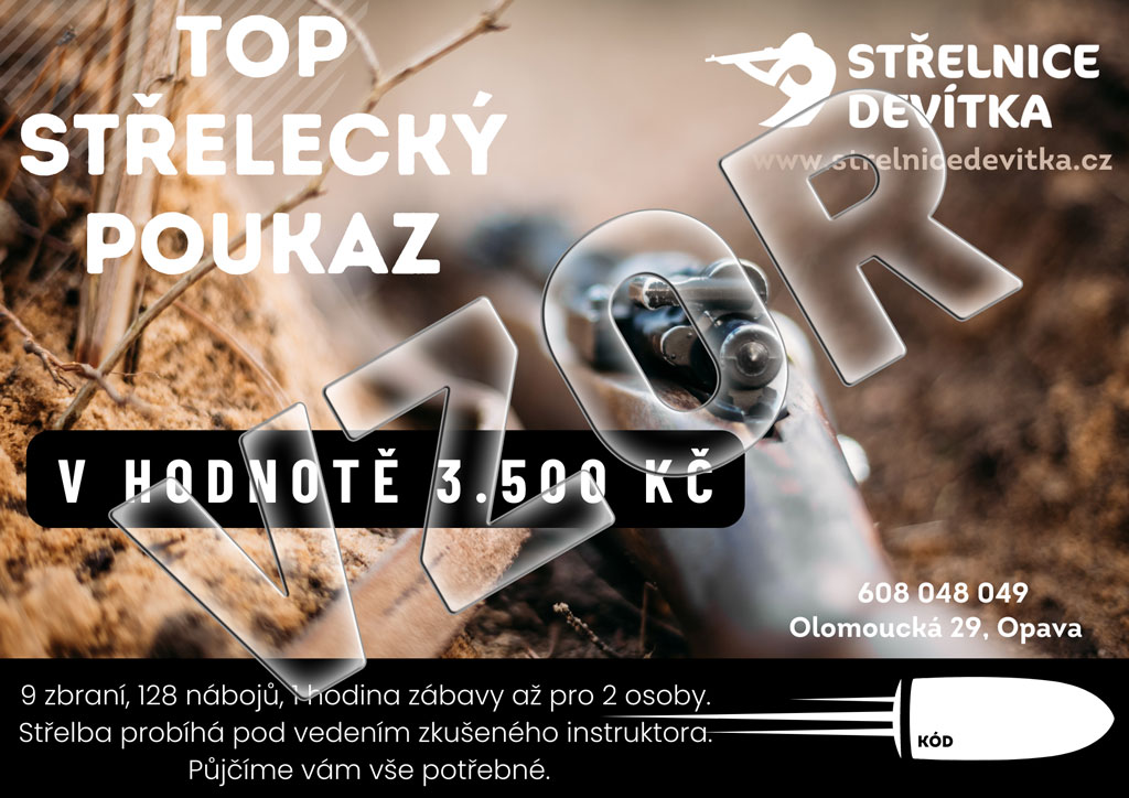 Dárkový poukaz na střelnici Top