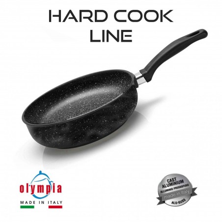 Olympia Zanetti Hluboká pánev HARD COOK Ø 24 cm z litého hliníku s minerálním kameninovým povrchem