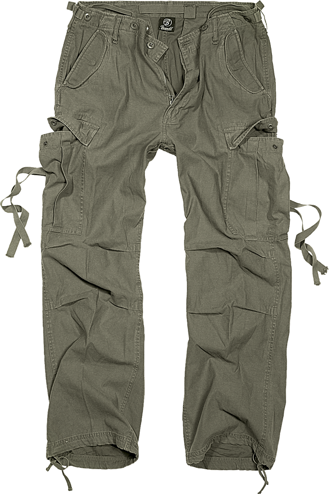 M65 Vintage kalhoty Brandit olivové - Akce Barva: olive, Velikost: XL