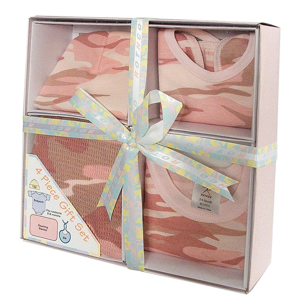 ROTHCO Set dárkový INFANT na batole BABY PINK CAMO Barva: URBAN CAMO PINK