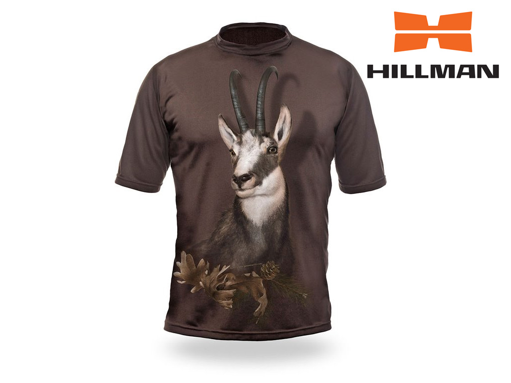 HILLMAN Gamewear 3D Myslivecké tričko kr. rukáv Kamzík 3D b. Dub Velikost: L