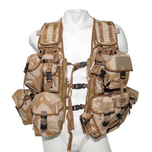 Armáda Britská Vesta taktická MOLLE MODULAR BRIT. DPM DESERT original Barva: DPM DESERT - britské maskování