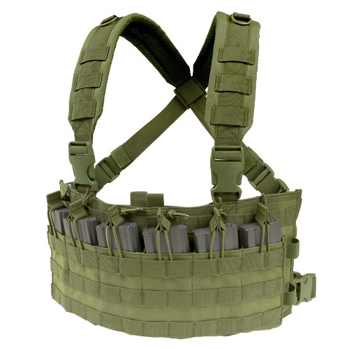 CONDOR OUTDOOR Vesta taktická RAPID ASSAULT CHEST RIG ZELENÁ Barva: Zelená