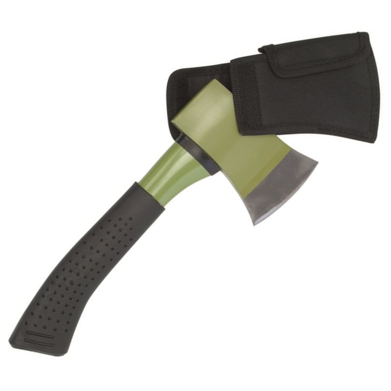MIL-TEC® Sekera SURVIVAL celokov s nylon.pouzdrem ZELENÁ Barva: Zelená