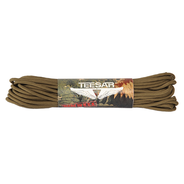 TEESAR® Šnůra US padáková 16m / 50 feet COYOTE Barva: COYOTE BROWN