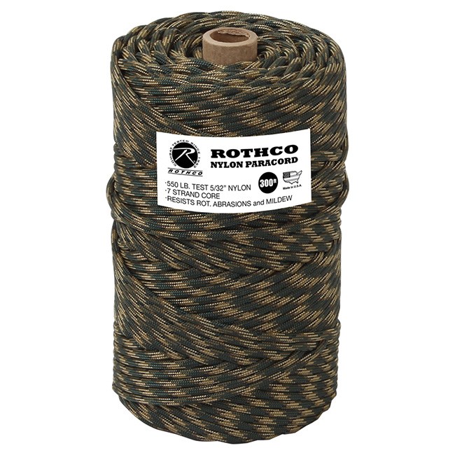 ROTHCO Šňůra PARA 550' na cívce nylon WOODLAND Barva: US WOODLAND