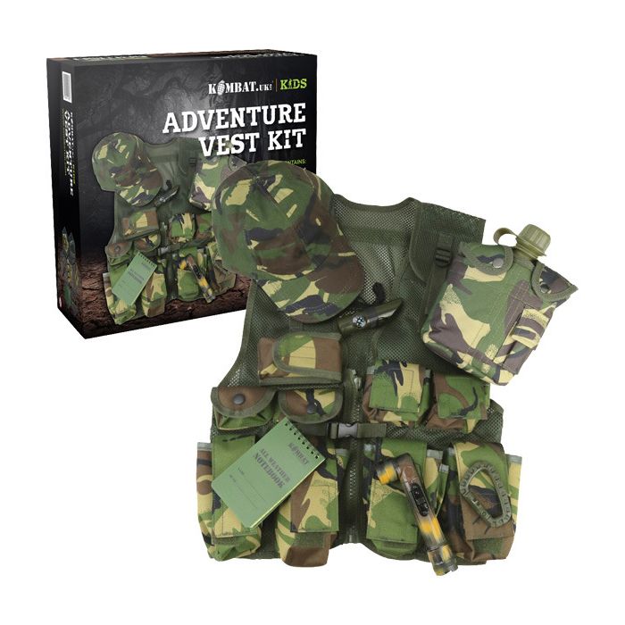 KOMBAT Set JUNIOR dětský ADVENTURE VEST KIT DPM Barva: DPM - britské maskování