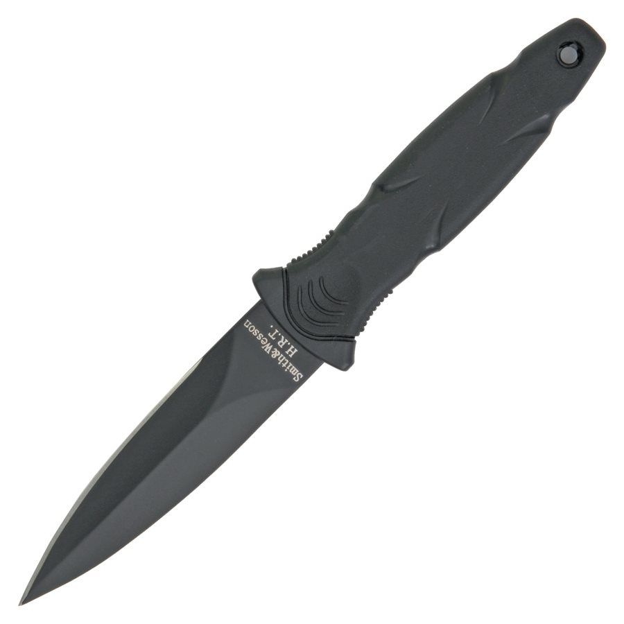Smith & Wesson® Nůž SMITH & WESSON H.R.T.3 pevná čepel včetně pouzdra ČERNÝ Barva: Černá
