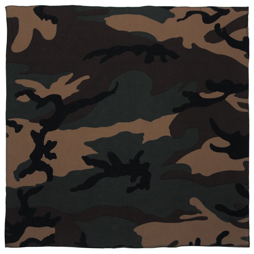 MFH int. comp. Šátek BANDANA 55x55 cm WOODLAND Barva: US WOODLAND