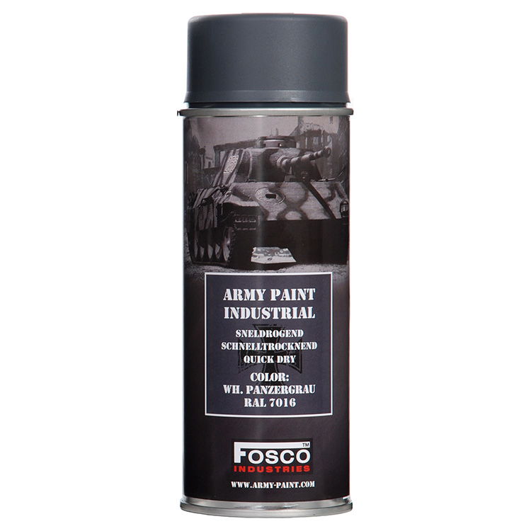 FOSCO Barva ARMY ve spreji 400ml RAL 7016 WH PANZERGRAU Barva: ŠEDÁ - GREY