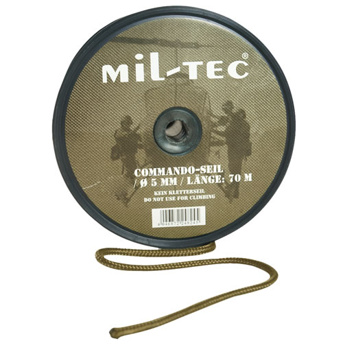 MIL-TEC® Šňůra COMMANDO 9mm COYOTE BROWN 30m Barva: COYOTE BROWN