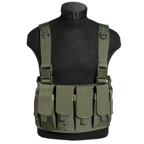 MIL-TEC® Vesta taktická MAG CHEST RIG ZELENÁ Barva: Zelená