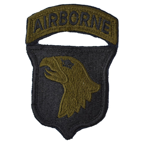 NAVYS ášivka 101st AIRBORNE DIVISION - ČERNÁ Barva: Černá