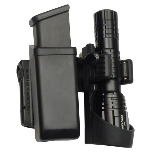 ESP ouzdro rotační pro zásobník 9mm LUGER a svítilnu LHU-04 Barva: Černá