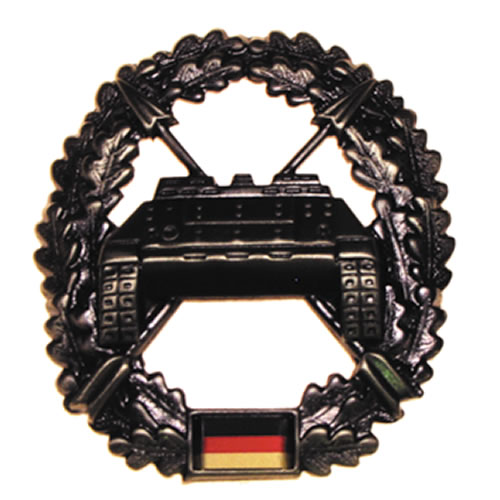 Bundeswehr Odznak BW na baret Panzerjägertruppe kovový