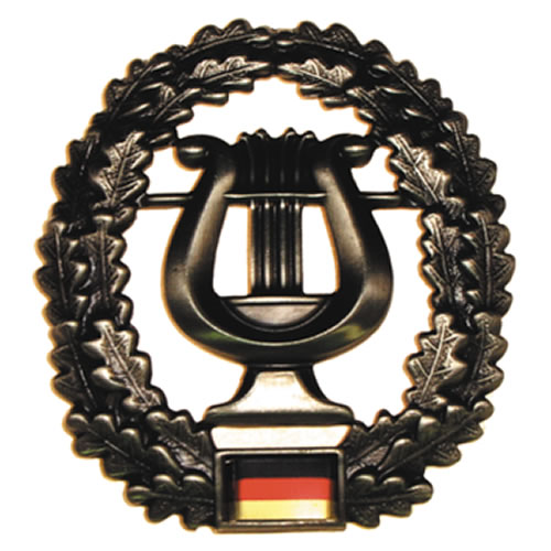 Bundeswehr Odznak BW na baret Musikkorps kovový
