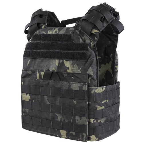 CONDOR OUTDOOR Vesta lehká CYCLONE MOLLE nosič plátů MULTICAM BLACK Barva: MULTICAM BLACK