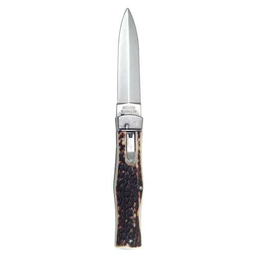 Mikov Nůž vyhazovací střenka z PAROHU