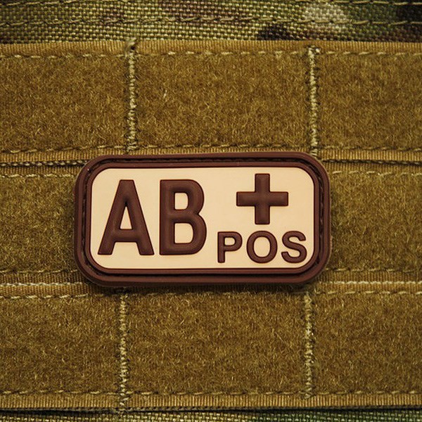 JACKETS TO GO Nášivka KREV AB POS plast DESERT Barva: KHAKI