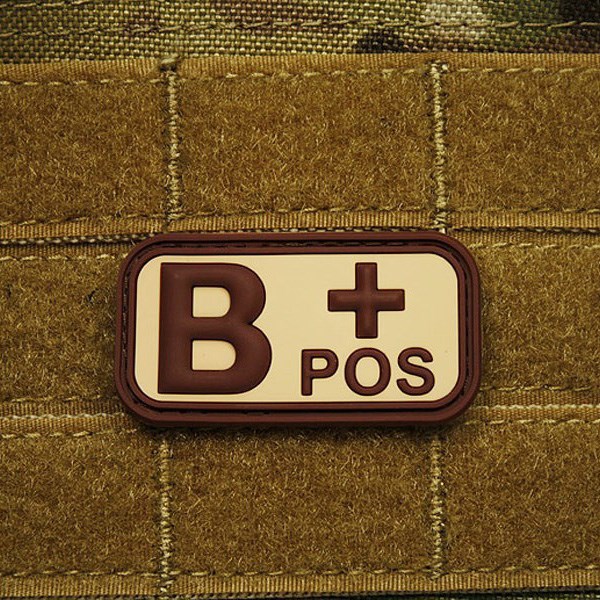 JACKETS TO GO Nášivka KREV B POS plast DESERT Barva: KHAKI