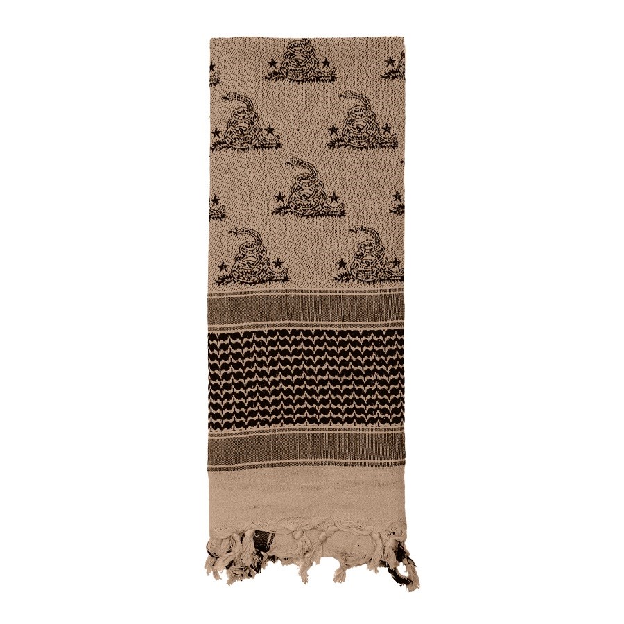 ROTHCO Šátek SHEMAGH 107 x 107 cm GADSDEN SNAKE TAN Barva: KHAKI