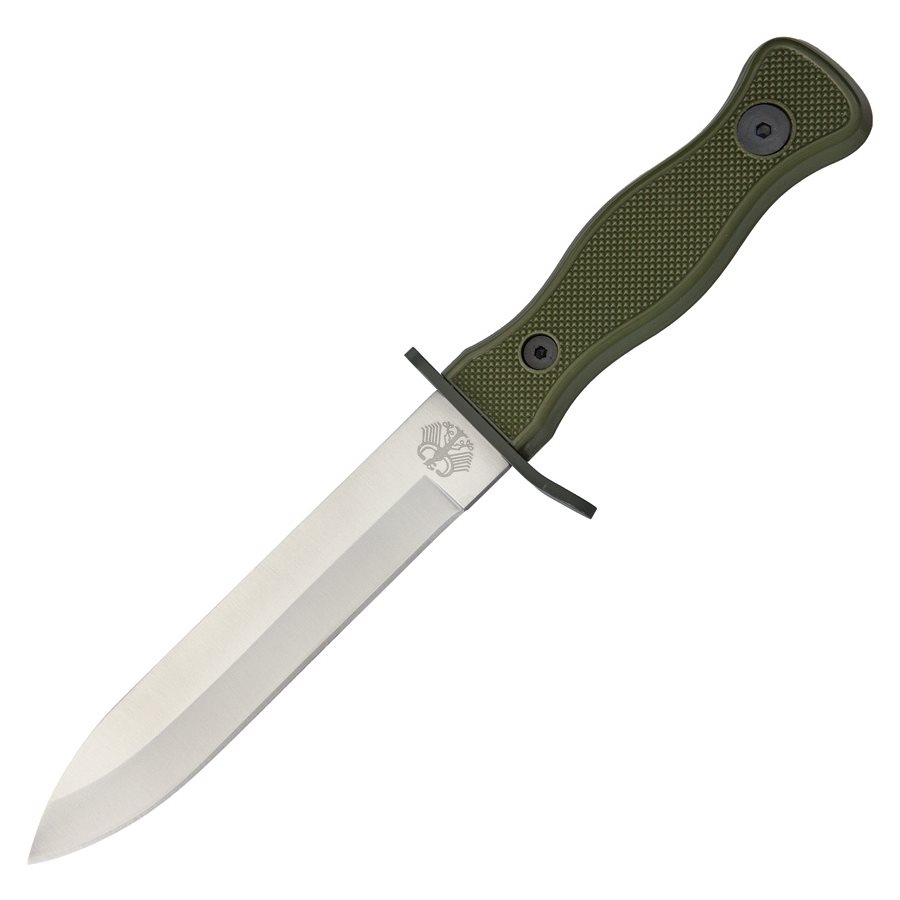 MIL-TEC® Nůž bojový BW s pouzdrem ZELENÝ Barva: Zelená