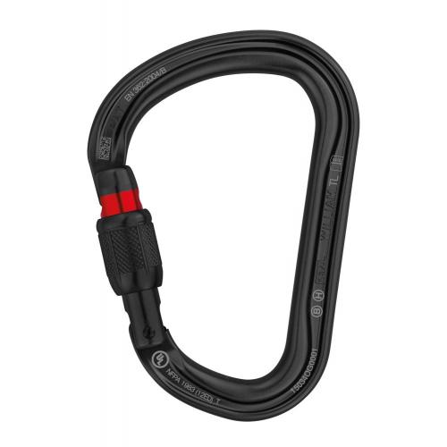 PETZL Karabina WILLIAM s pojistkou SCREW-LOCK Barva: Černá