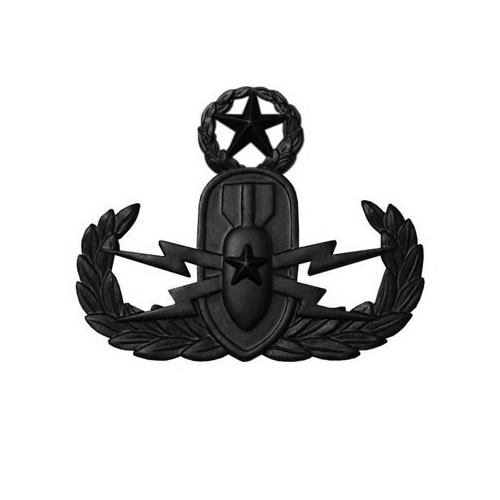 Armáda U.S. Odznak US EXPLOSIVE ORDANCE DISPOSAL - Master - ČERNÝ Barva: Černá