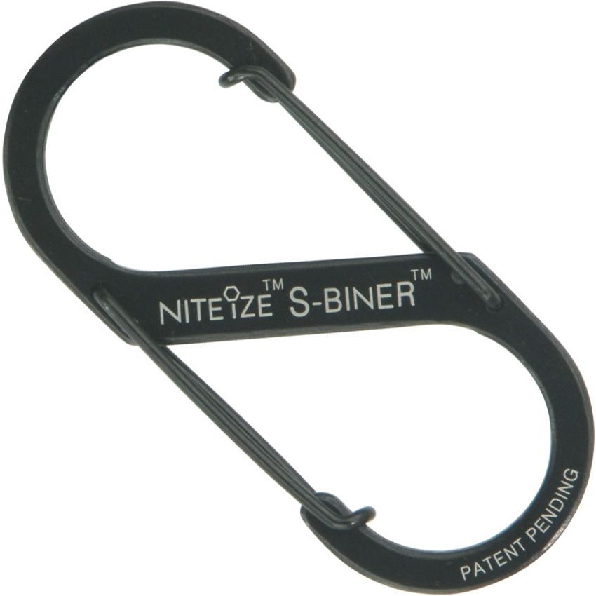 NiteIze Karabina S-Biner #3 / 6,5cm ČERNÁ Barva: Černá