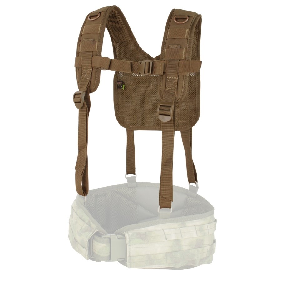 CONDOR OUTDOOR Kšandy bojové MOLLE tvar H COYOTE BROWN Barva: COYOTE BROWN