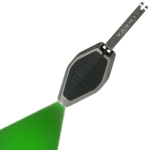 INOVA Svítilna MICRO/klíčenka černá LED ZELENÁ Barva: Zelená