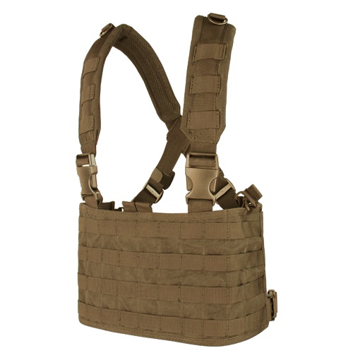 CONDOR OUTDOOR Vesta taktická MOLLE CHEST RIG OPS COYOTE BROWN Barva: COYOTE BROWN