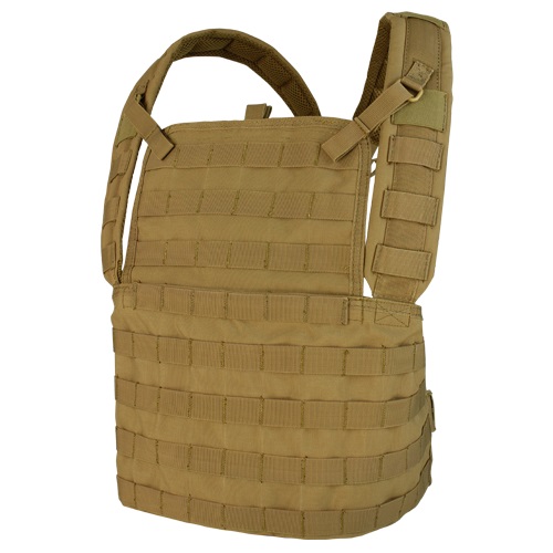 CONDOR OUTDOOR Vesta taktická MOLLE CHEST RIG I COYOTE BROWN Barva: COYOTE BROWN