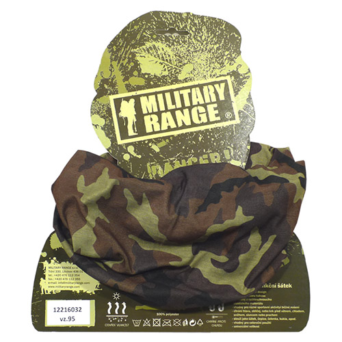 MILITARY RANGE Šátek HEADGEAR multifunkční AČR vz.95 les Barva: AČR Vz.95 Les