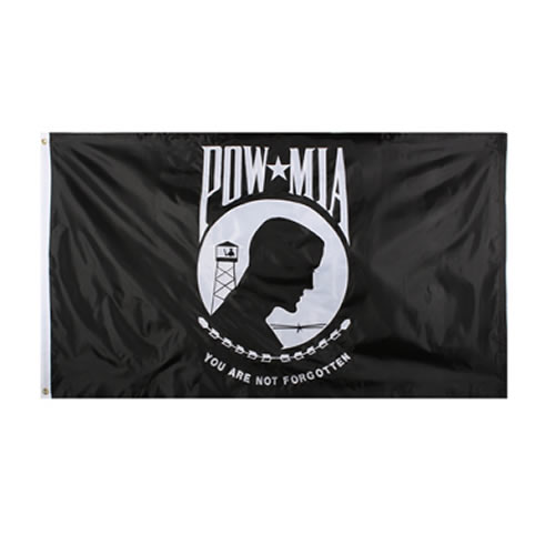 ROTHCO Vlajka DELUXE POW-MIA ČERNÁ 90 x 150 cm Barva: Černá
