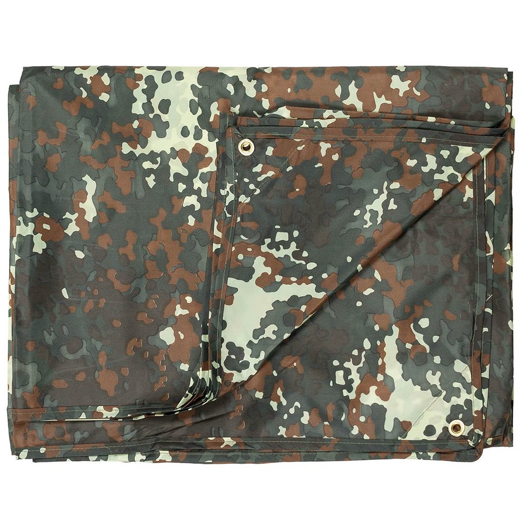 MFH int. comp. Plachta nepromokavá lehká 3 x 3 m FLECKTARN Barva: FLECKTARN - německé maskovaní