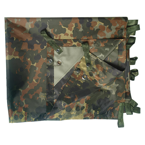 MIL-TEC® Plachta BASHA nylon víceúčelová FLECKTARN Barva: FLECKTARN - německé maskovaní