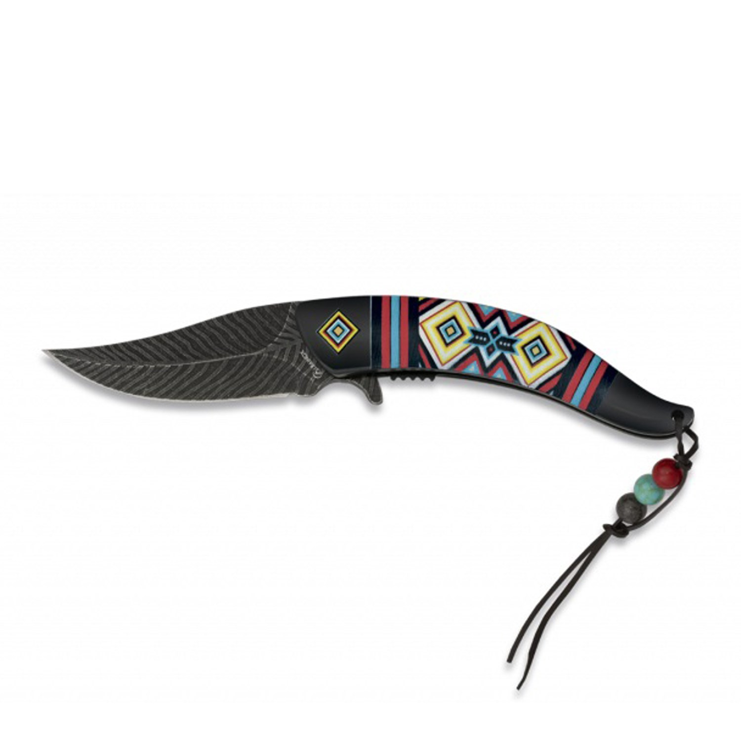 Albainox Nůž zavírací INDIAN FOS hladké ostří ČERNÝ Barva: Černá