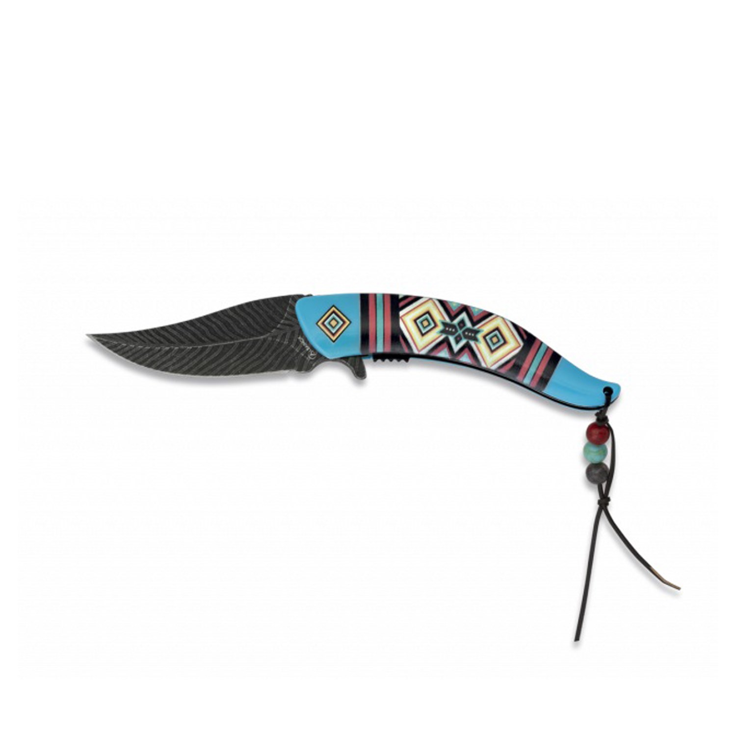 Albainox Nůž zavírací INDIAN FOS hladké ostří MODRÝ Barva: Modrá