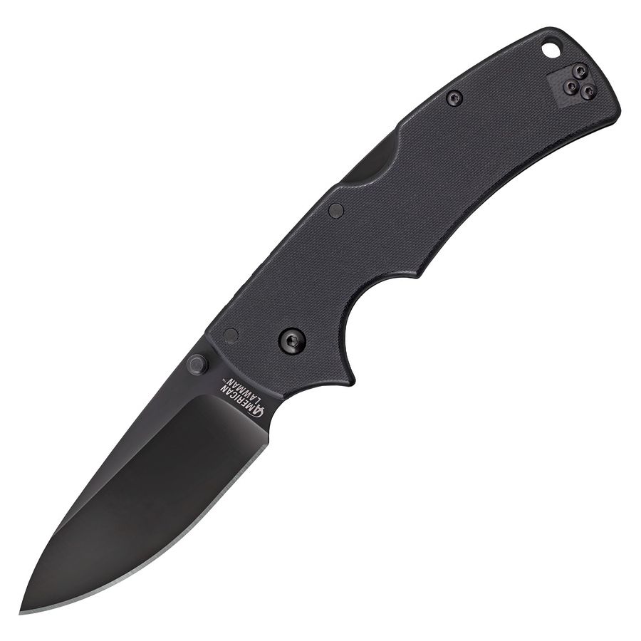 Cold Steel Nůž zavírací AMERICAN LAWMAN hladké ostří ČERNÝ Barva: Černá