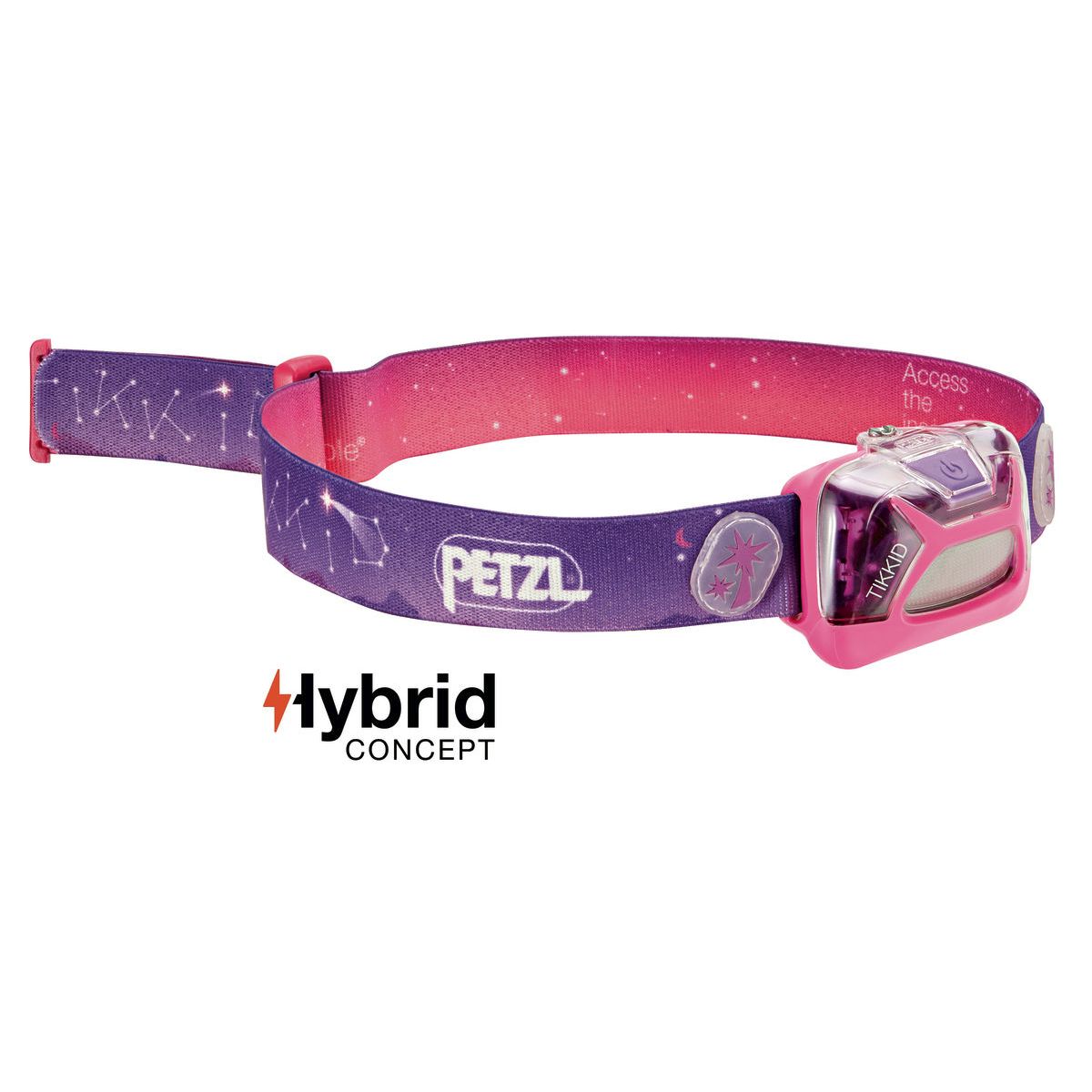 PETZL Svítilna čelová dětská TIKKID Hybrid RŮŽOVÁ